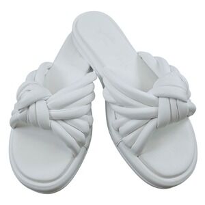 Seychelles Sandals Womens 8.5 White Simply the‎ Best Knotted Slide Casual Summer